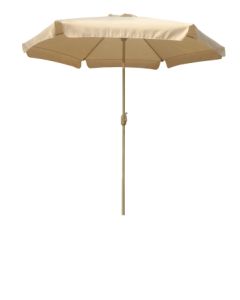 Parasol jardin con faldon tubo 38mm 3mt aluminio beige natuur nt79247