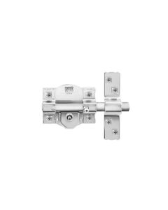 Cerrojo sobreponer bombillo 40mm 80mm niquel 300-r fac 01105