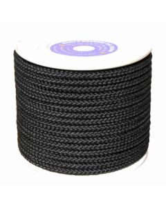 Cuerda fijacion trenzada mate 06mm 200 mt nylon negra hyc 5108060200