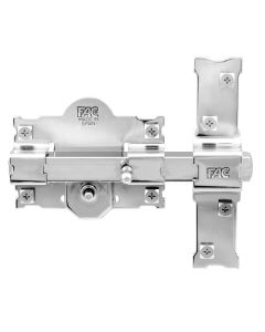 Cerrojo sobreponer bombillo 50mm 105mm niquel 101-r fac 01054