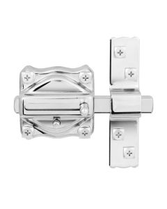 Cerrojo sobreponer bombillo 40mm 65mm niquel 428-r fac 01177