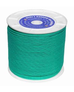Cuerda fijacion trenzada 05mm 400 mt polietileno verde hyc 2106050400
