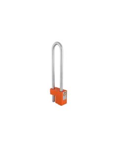 Candado seguridad arco cremallera extensible cilindro laton con 2 llaves 47-197mm laton niquelado 530/15 fac 02312