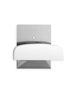 Colgador hogar adhesivo 52x40x35mm acero inox blanco inofix 2045-2+