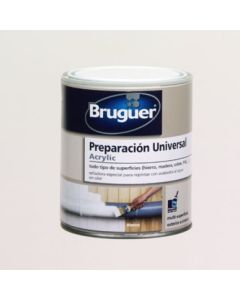 Pintura preparacion madera blanco 750 ml interior, exterior al agua acrilico bru 81555