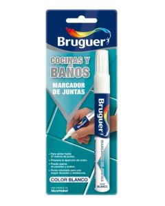 Pintura cubrejuntas azulejos rotulador 7 ml blanco bruguer   81569