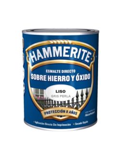 Esmalte antioxidante brillante exterior liso 750 ml gris perla hammerite 81703