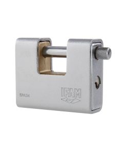 Candado seguridad arco rectangular 90mm acero cromado ifam 052090