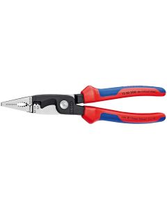 Alicate electricista 200mm knipex ma mutifuncion mango bimaterial 13 82 200