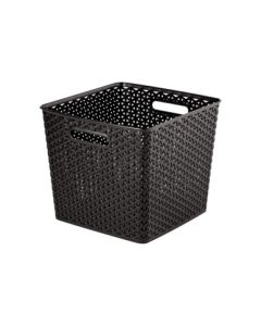 Cesto ordenacion ropa 25lt marron ratan vintage mystyle curver