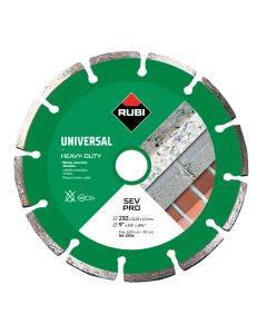 Disco corte general obra segmentado 230 mm basic l sev 230 rubi 25916