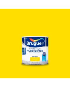 Esmalte acrilico brillante interior, exterior sin olor 250 ml amarillo limon bru