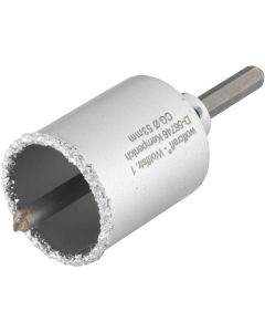 Corona perforadora para pared adaptador broca piloto ø 053mm metal duro wolfcraf