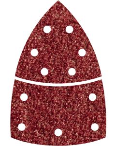 Hoja lija wolfcraft esmeril triangular grano 080 adhesiva 095 mm 1813000