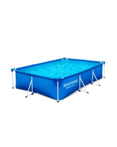 Piscina pared pvc depuradora cartucho rectangular 3300lt 300x201x66cm pvc azul splash fp bestway 87152