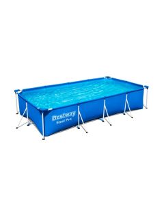 Piscina pared pvc depuradora cartucho rectangular 5700lt 400x211x81cm pvc azul splash fp bestway 87153