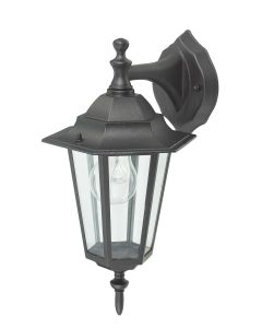 Aplique iluminacion negro metal luxform exterior descendente illux1102z