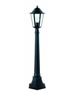 Farol jardin e-27 1x60w 1 foco luxform aluminio negro illux1108z