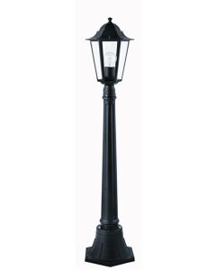 Farol jardin 1 foco e-27 1x60w aluminio negro orlando simon brico
