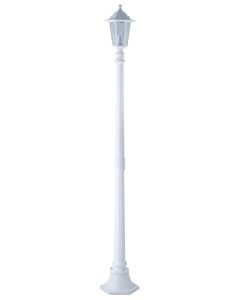 Farol jardin 1 foco 1,7mt-e27 1x60w aluminio blanco orlando simon brico