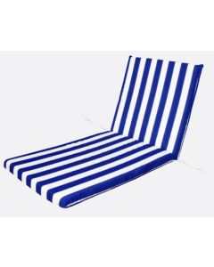 Cojin tumbona monob. 120x50x5cm bl/az md teplas