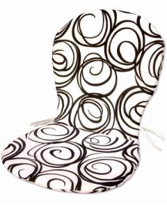 Cojin silla monoblock respaldo bajo 35x82x3cm textil estampado teplas 8426334013691