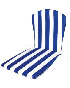 Cojin silla monoblock respaldo alto 45x90x3cm textil blanco/azul teplas 8426334013973