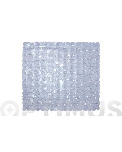 Alfombra baño antideslizante ducha 54x54cm blanco marelia dintex 05-224
