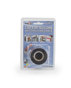 Cinta silicona autovulcanizable 25mmx 3mt negra target csne325
