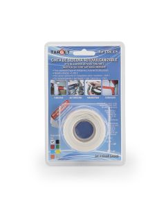 Cinta silicona autovulcanizable 25mmx 3mt blanco target csbl325