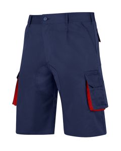 Pantalon trabajo multibolsillo azul marino/rojo vesin pbgm34am-38