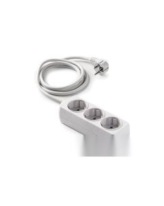 Base multiple electricidad 3 tomas tt 3x1,5mm 1,5mt famatel