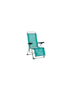Sillon relax playa multiposicion pata cerrada aluminio fibreline azul alco
