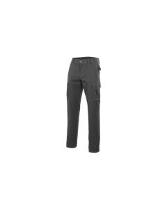 Pantalon trabajo multibolsillo con elastico 240gr t50 tergal gris velilla