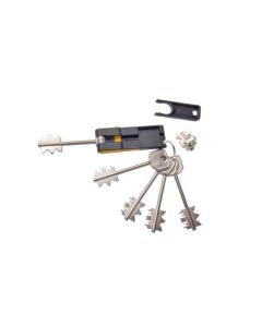 Bloque seguridad cerradura 4 llaves+1 plegable 92mm 3130 mia-atra 3130 4+1