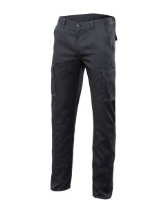 Pantalon trabajo multibolsillo con elastico 240gr t44 tergal negro velilla