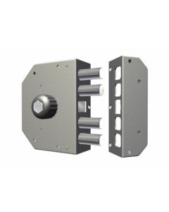 Cerradura seguridad sobreponer entrada 60mm 130x164x32mm derecha cierre lateral cromada cr 3050-cro.-d