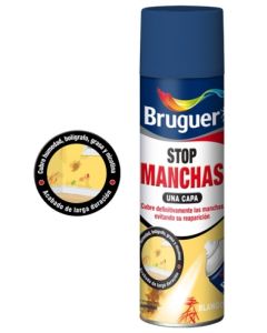 Pintura antimanchas paredes spray 500 ml blanco bruguer