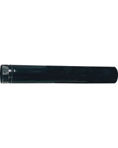Tubo estufa leña vitrificado negro brillo ø120 mm exojo