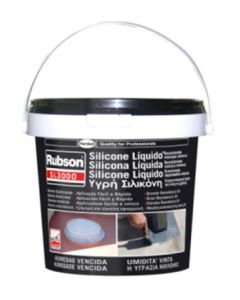 Silicona liquida elastica 100% impermeable rubson gris 1139781 5 kg