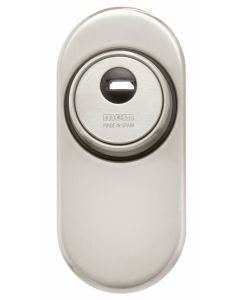 Escudo cilindro alta seguridad cerrado conico plata 1850ss-1 mcm