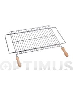 Parrilla barbacoa extensible zinc 70/80x40 cm sauvic
