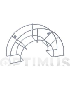 Colgador manguera pared metal resina 25 m de ø 19 mm sauvic