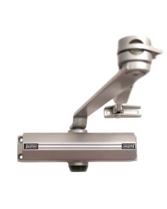 Cierrapuertas brazo retenedor plata 1432 justor