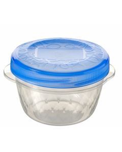 Hermetico alimentos redondo con rosca 0,5lt plastico transparente take away curver 3 pz 212073