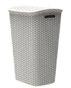 Cesto ordenacion ropa 55lt blanco ratan vintage mysty curver