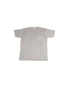 Camiseta trabajo manga corta con bolsillo cuello redondo xxl algodon 100% gris 6
