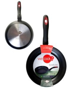 Sarten cocina antiadherente teflon 24cm aluminio forjado wecook 10040