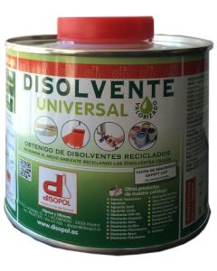 Disolvente universal valorizado envase metalico 500 ml nitro disopol