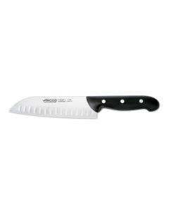 Cuchillo cocina japones alveolado mango polipropileno 170mm acero inox negro arcos 151600